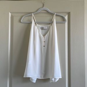LOFT Sleeveless White Top